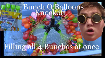 Krazy Kool Balloons Fill all 4 at ONCE Make a Bunch of Balloons in a minute Knockoff Magic Balloons