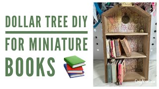 Dollar Tree DIY for Miniature Books 📚