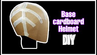 DIY How to Make a 'CARTON BASE HELMET' || FREE Templates ||