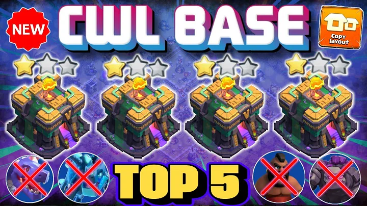 ANTI META TH14 CWL / WAR BASE WITH COPY LINKS || TH14 BASE ANTI AIR AND GROUND ATTACK || TH14 2025