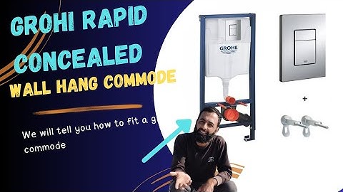 Grohi rapid SL installation/how to install the growing and set slim WC frame/WC wall design tip