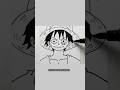 How to draw Luffy #anime #drawing #tutorial #onepiece #shorts #trending #art