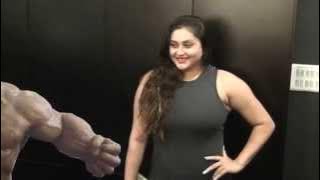 Tamil Hot &Sexy Actress Namitha &Director AL Vijay  at Slam Fitness and Fitness Studio Inauguration