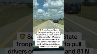 Texas State Troopers on Memorial Day