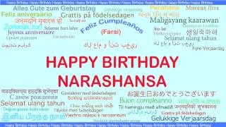 Narashansa   Languages Idiomas - Happy Birthday