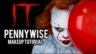 IT - PENNYWISE | HALLOWEEN COSTUME MAKEUP TUTORIAL