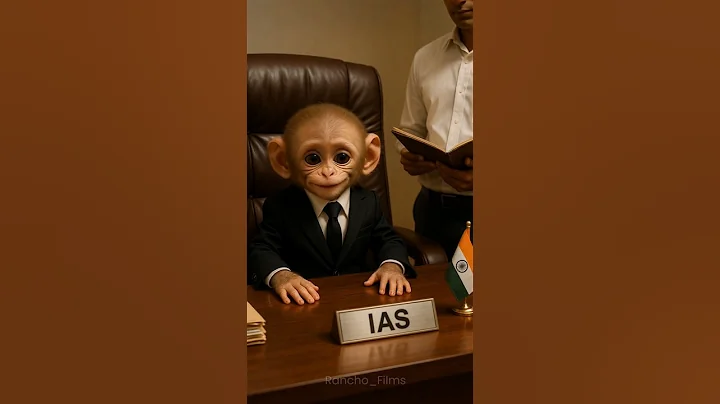 Emotional Journey of a Baby Monkey: From Street Tears to Officer | Heart Touching Story #shorts