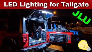 Brawlee Jeep Wrangler JLU LED Rear Glass Light Bar