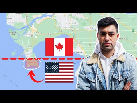 США и Канада: Самая Необычная Граница в Мире | Город Откуда Нельзя Уехать