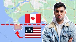 США и Канада: Самая Необычная Граница в Мире | Город Откуда Нельзя Уехать