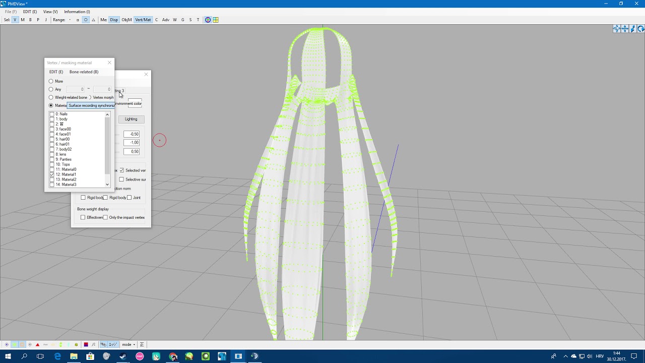 [MMD] Long Hair Physics Tutorial(Using Skirt Plugin)