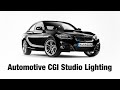 Automotive cgi studio lighting withr light studio