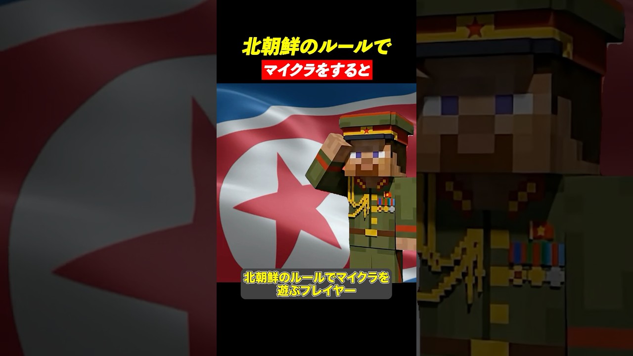 北朝鮮のルールでマイクラをすると…