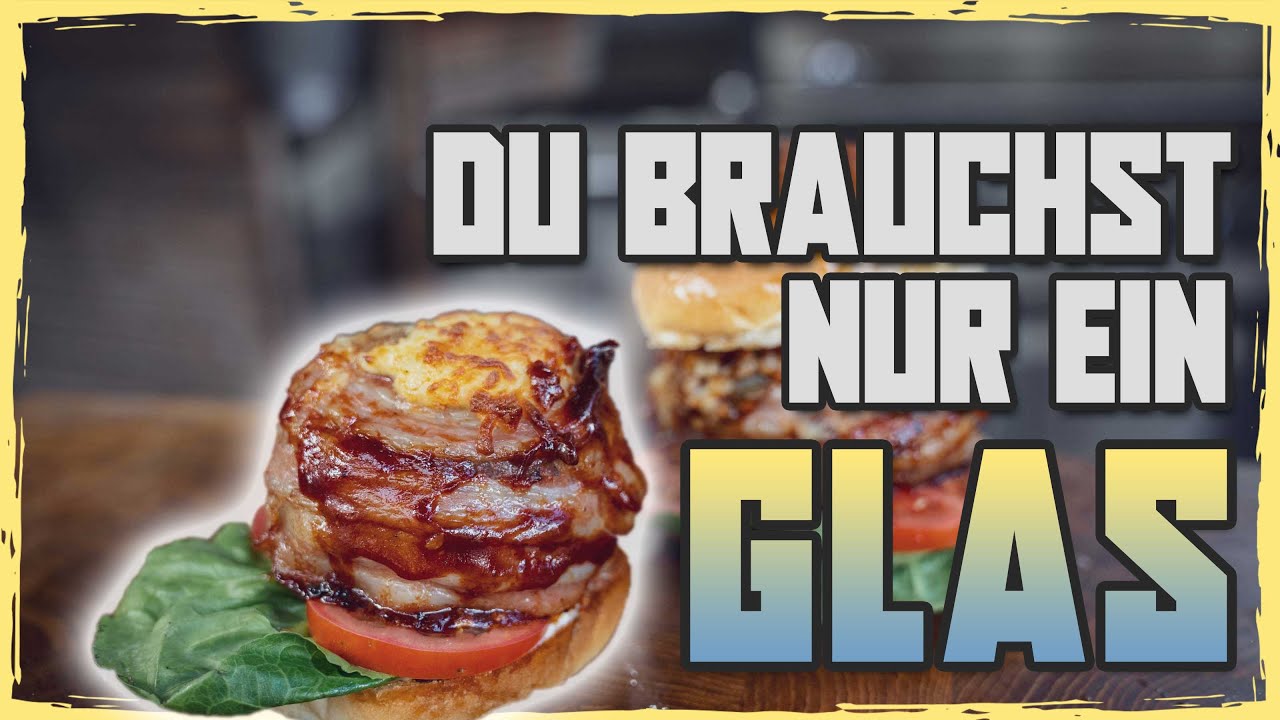 Gefüllter Burger mit Whiskey-Zwiebeln und Speck! - SizzleBrothers