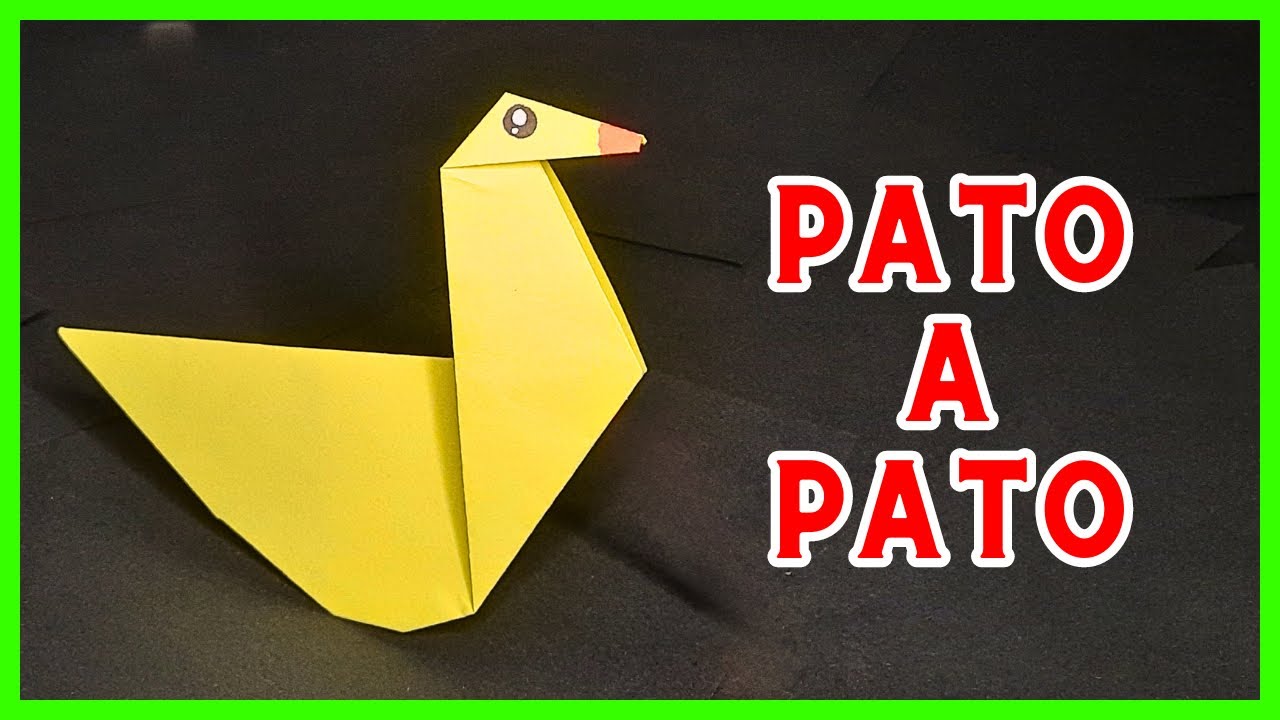 ⩥ Cómo se hace un PATO de papel | ORIGAMI para PRINCIPIANTES - YouTube