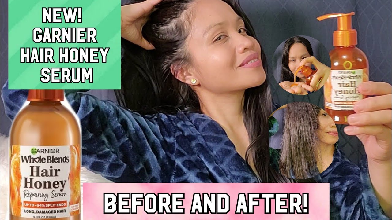 New Garnier Whole Blends Hair Honey Serum/Long Damaged Hair/Haircare Routine
