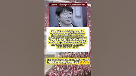 Respect shin Tae-yong ke pelatih timnas Patrick Kluivert#foryou #football #video #viralshorts#fyp