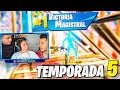 Mi PRIMERA VICTORIA en la TEMPORADA 5 de FORTNITE (con GREFG, GEMITA Y AMPETER)