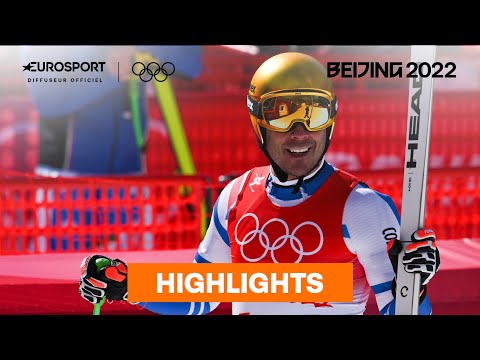 Clarey finit à 0"10 de l'or : revivez la descente fantastique du Tignard | JO Pékin 2022