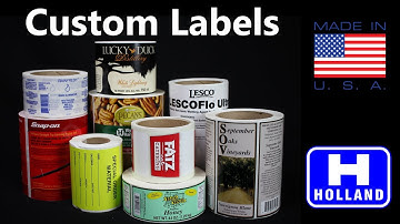 Custom Label Production - Holland Manufacturing Company