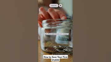 How to Save Your First $1,000