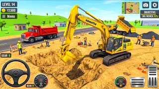 Road Construction Work Gameplay Part 2 | Heavy Driver, JCB Dumper Truck & Road Roller Simulator Game screenshot 4