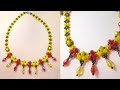Beaded necklace making with kristal beads and Preciosa * Колье из кристалей и из бисера Preciosa *