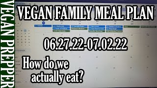 Vegan Weekly Meal Plan Use All The Potatoes Plus Planning Meals From Dried Good Storage.