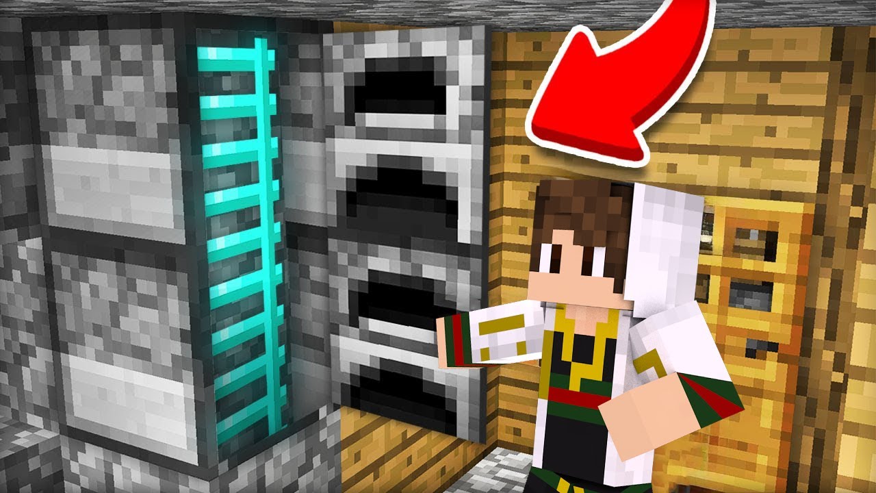 تحدي بناء امن مخبا في قرية ضد اصدقائي ستورم وفتحي في ماين كرافت