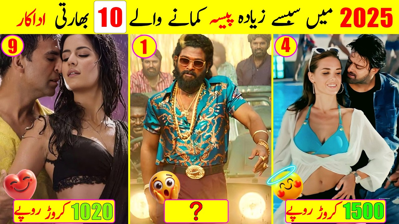 10 Highest Earning Millionaire Actors in India | 10 Highest Paid Actors in India in 2025