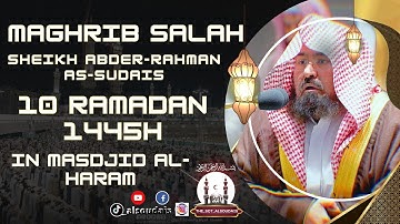 صلاة المغرب | تلاوة معالي الشيخ عبدالرحمن_السديس  من 10 رمضان 1445هـ _﴿تَنزيلٌ مِن رَبِّ العالَمينَ﴾