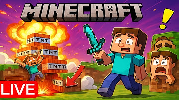 Minecraft Pickaxe Challenge 😱 Chat vs Minecraft TNT! #shorts #minecraftlive #shortslive