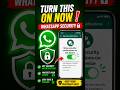 How To Enable Security Notifications in WhatsApp (2026) 🔥 #whatsapp #shorts