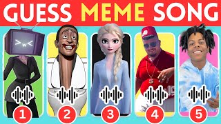 Guess Meme Song 🎵🎤🎶| Skibidi Toilet, Elsa, Ishowspeed, Skibidi Dom Dom, Happy Cat