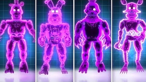 FNAF AR Radioactive Shadow Nightmare Animatronics Workshop Animations #fnafar @Jaze