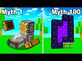 Busting 100 Myths in Minecraft 1.19 in 24 hours
