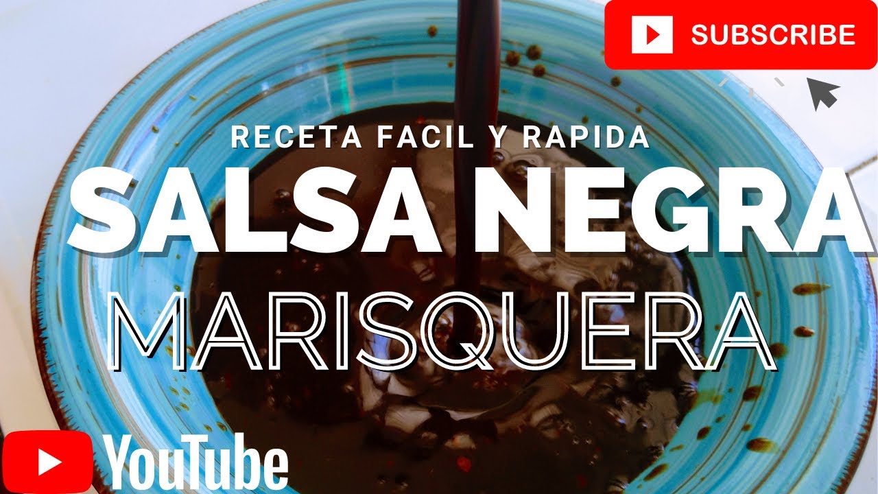 Salsa Negra Marisquera Receta Facil YouTube