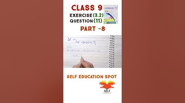 Exercise 3.2 Class 9 Math New book 2025 Question 11 part 8 #maths #class9maths #9class