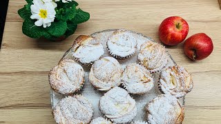 НЕЖНЕЙШИЕ КЕКСИКИ с яблоками(МАФФИНЫ).Сupcakes with apples(apple muffins),JAblečné muffiny.