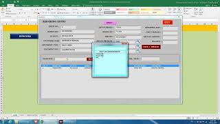 MOBILE REPAIRING ENTRY & RECEIPT IN EXCEL screenshot 5