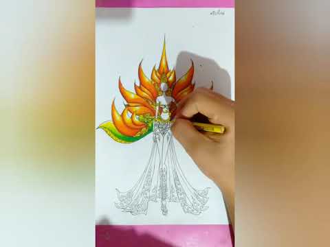 ออกแบบชุด ชุด ดอกทองกวาว เชียงใหม่|by chakhrit
