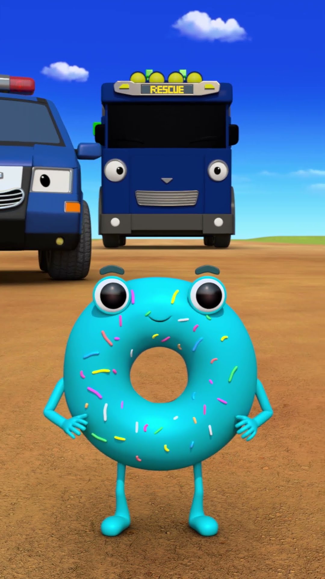 All the blue friends, gather here! ? #Shorts #TayotheLittleBus