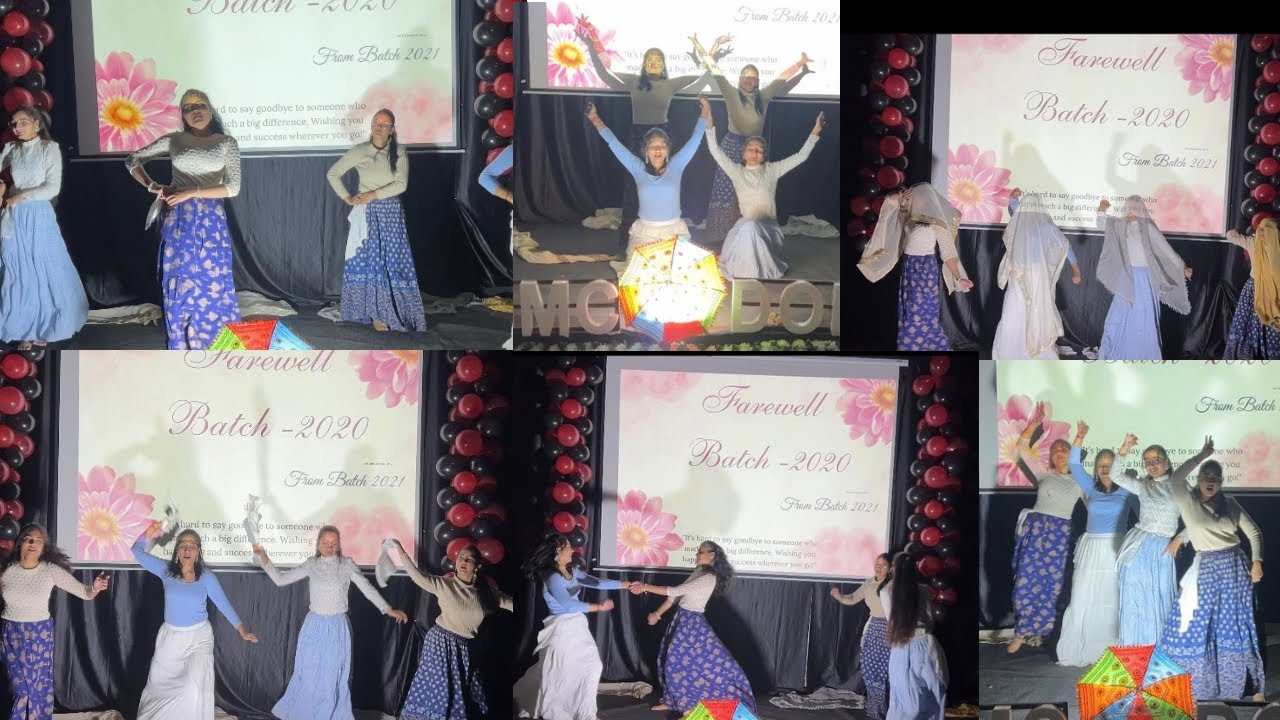 Farewell dance performance by AIQ girls | First farewell of GMC Doda ...