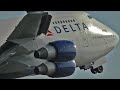 Beautiful DELTA 747 Takeoff!