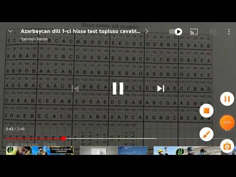 1-ci hissə AZƏRBAYCAN, dili test toplusu cavabları ( tam hissə)