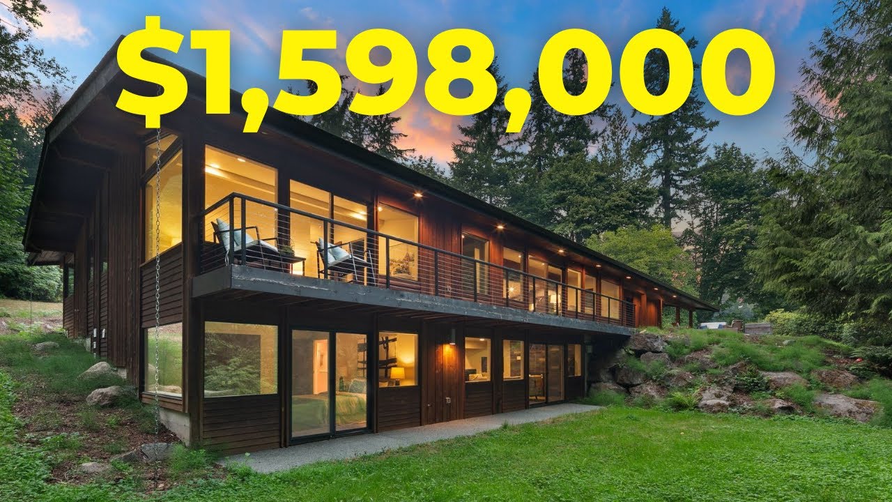 Tour a 1.598M Modern 5Acre Woodinville Wine Country Estate Home w/MOVIE THEATER near Seattle