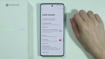 Motorola Edge 60 Fusion: How to Show/Hide Wallet in Lock Screen