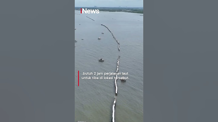Penampakan Pagar Laut Misterius Sepanjang 30,16 Km di Tangerang