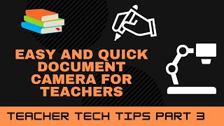 Turn your webcam into a document camera for live streams! Teacher Tech Tips part 3