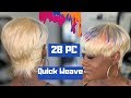 28 piece quick weave | Sensual iRemy | How to do a short quick weave